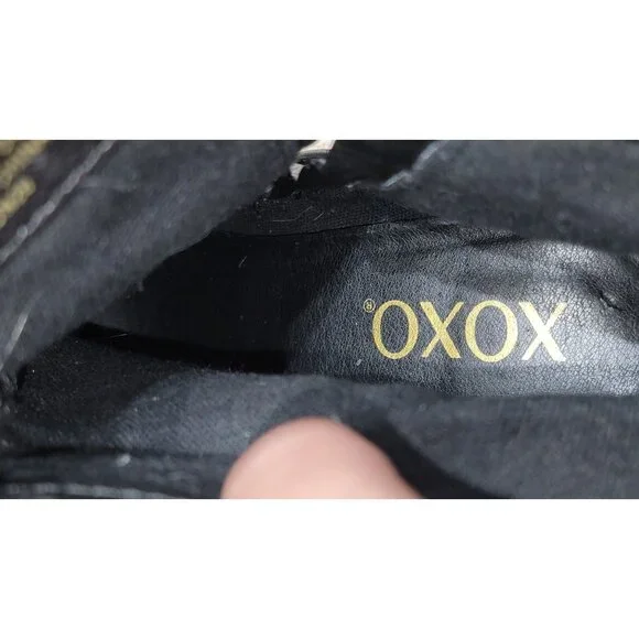 XOXO Womens Taylor Black Snake Print Ankle Boots - Women's 8 - Picture 10 of 10